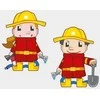 Konstruktorius Marioinex Mini Waffle Fireman 60 el.