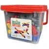 Popular Playthings Konstruktorių rinkinys Klix Cubes su krumpliais, 150 detalių, vaikams nuo 5 metų, kūrybiškumui skatinti, geltona mėlyna raudona