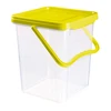 Plafor Ergonomiškas 9,1 l talpos žaislų dėžė vaikams nuo 3 metų, su permatomomis sienelėmis, žalia
