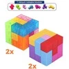 X Bida Magnetinis konstruktorius Magic Magnetic Cubes 28 el.