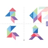X Bida Magnetinis konstruktorius Magic Tangram 60 el.