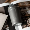 AYA&IDA Nerūdijančio plieno kelioninis puodelis 'Dark Pilkas' - 380 ml