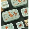 A Little Lovely Bento vaikiška priešpiečių dėžutė 'Miško gyventojai'