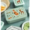A Little Lovely Bento vaikiška priešpiečių dėžutė 'Miško gyventojai'