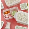 A Little Lovely Bento vaikiška priešpiečių dėžutė ‘Žiedai’ rožinė