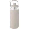 CREAM AYA&amp;IDA Nerūdijančio plieno sportinė gertuvė 'Kreminis rusvai gelsvas' - 950 ml