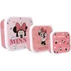Vaikiškų priešpiečių dėžučių rinkinys Minnie Mouse Bon Appetit! 3vnt
