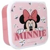 Vaikiškų priešpiečių dėžučių rinkinys Minnie Mouse Bon Appetit! 3vnt