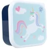 Vaikiškų priešpiečių dėžučių rinkinys Pret Eat Drink Repeat Unicorn 3vnt
