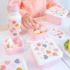 Vaikiškų priešpiečių dėžučių rinkinys 'Širdelės' 4vnt
