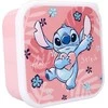 Vaikiškų priešpiečių dėžučių rinkinys Stitch Bon Appetit! 3vnt