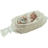 Arias lėlė kūdikėlis su smėlinės spalvos nešykle, 26 cm