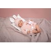 Arias Reborn lėlė kūdikėlis rožiniais rūbeliais, Lucia, 45 cm