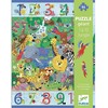 Djeco Milžiniška dėlionė - nuo 1 iki 10 Džiunglės (54 det.) ( DJ07148 )