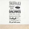 Lietuvos Kurejai Lipdukas ant sienos „Klasės taisyklės“