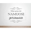 Lietuvos Kurejai Lipdukas „Visur gerai, bet namuose geriausia“ - DIDELIS