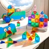 Mideer MINI magnetinis konstruktorius metalinėje dėžutėje „Geometrija“ – 51 dalis