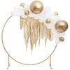 PartyDeco Apvalus fono stovas, auksinis, 2m