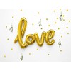PartyDeco Balionai LOVE auksiniai 73x59cm