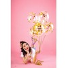 PartyDeco Balionai su konfeti "Auksiniai rutuliukai" 30 cm, 6vnt