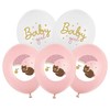 Party Deco PartyDeco Balionų rinkinys "Baby Girl"
