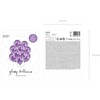 PartyDeco Blizgantys balionai violetiniai, 30cm, 10vnt