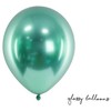 PartyDeco Blizgantys balionai žali, 30cm, 10vnt