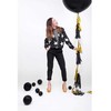 PartyDeco XXL apvalus juodas balionas (1 metras)