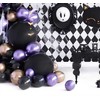 PartyDeco XXL apvalus juodas balionas (1 metras)
