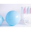 PartyDeco Didelis apvalus balionas 1m, melsvas