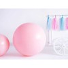 PartyDeco Didelis apvalus balionas 1m, pastelinis rausvas