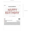 Party Deco PartyDeco Foliniai balionai "HAPPY BIRTHDAY" rožinio aukso 35cm