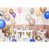 PartyDeco Folinis apvalus balionas "Happy birthday"