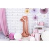 PartyDeco Folinis balionas "1" rožinio aukso, 86 cm