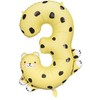 PartyDeco Folinis balionas "3" Gepardas, 68x98 cm