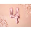 PartyDeco Folinis balionas "4" rožinio aukso, 35 cm
