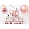 PartyDeco Folinis balionas "4" rožinio aukso, 35 cm