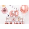 PartyDeco Folinis balionas "6" rožinio aukso, 35 cm
