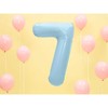 Party Deco PartyDeco Folinis balionas "7" melsvas, 86 cm