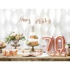 PartyDeco Folinis balionas "7" rožinio aukso, 35 cm