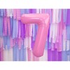 PartyDeco Folinis balionas "7" rožinis, 86 cm