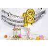 PartyDeco Folinis balionas "8" auksinis, 86 cm