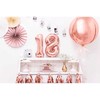 PartyDeco Folinis balionas "8" rožinio aukso, 35 cm