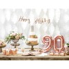 PartyDeco Folinis balionas "9" rožinio aukso, 35 cm