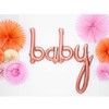PartyDeco Folinis balionas baby rožinio aukso, 73,5x75,5cm