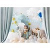 Party Deco PartyDeco Folinis balionas Banginukas 93x60 cm, melsvas