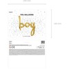 Party Deco PartyDeco Folinis balionas Boy auksinis, 63.5x74cm