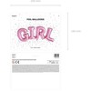 Party Deco PartyDeco Folinis balionas "Girl"