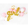 PartyDeco Folinis balionas Girl auksinis, 77x70cm