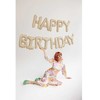 PartyDeco Folinis balionas Happ Birthday kreminis 340x35cm